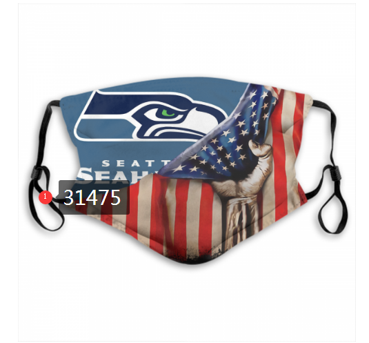 NFL 2020 Seattle Seahawks 111 Dust mask with filter->nfl dust mask->Sports Accessory